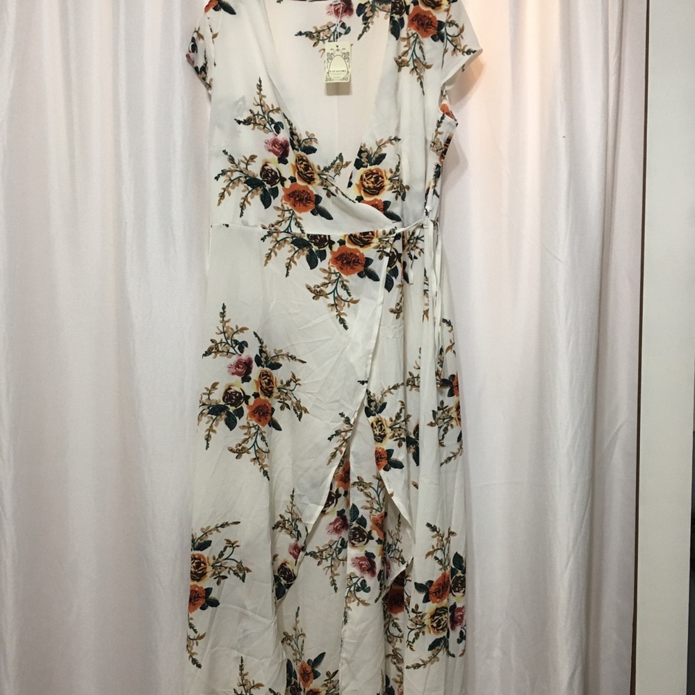 Floral wrap dress